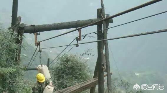 山地货运运输在大山生活，能不能利用钢丝绳和滑轮运输货物？